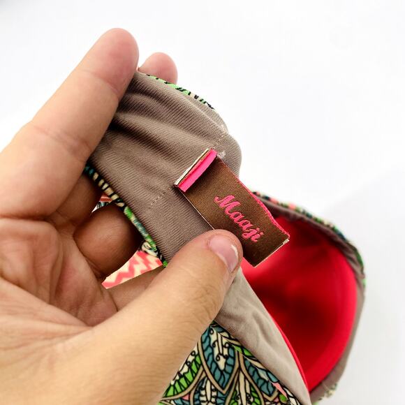 Maaji Size XL Multicolor Patchwork Bikini Top - Picture 4 of 5